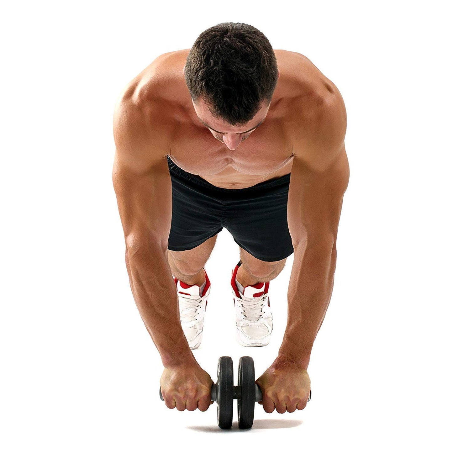 Abdominal Wheel with Mat - Double Wheels, Fitness