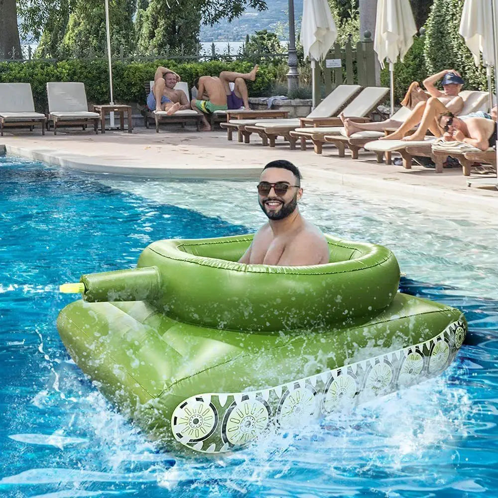 Inflatable water jet tank