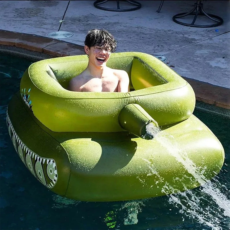Inflatable water jet tank