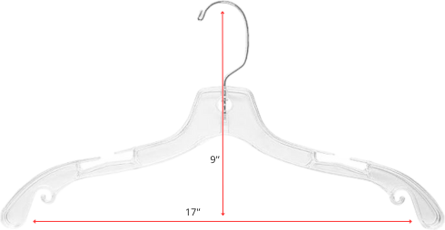 Professional Clear Hanger - Swivel Metal Hook