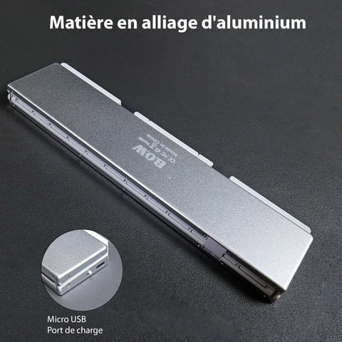 Clavier sans fil pliable pour téléphone (compatible avec iphone & ipad)