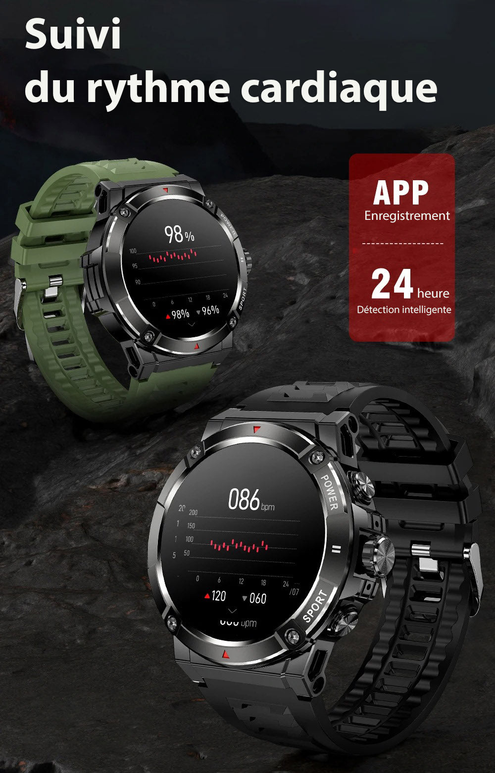 Intersport montre connectée Indestructible Série 4