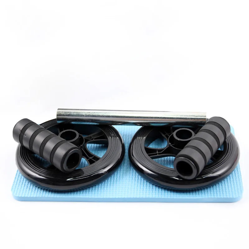 Abdominal Wheel with Mat - Double Wheels, Fitness