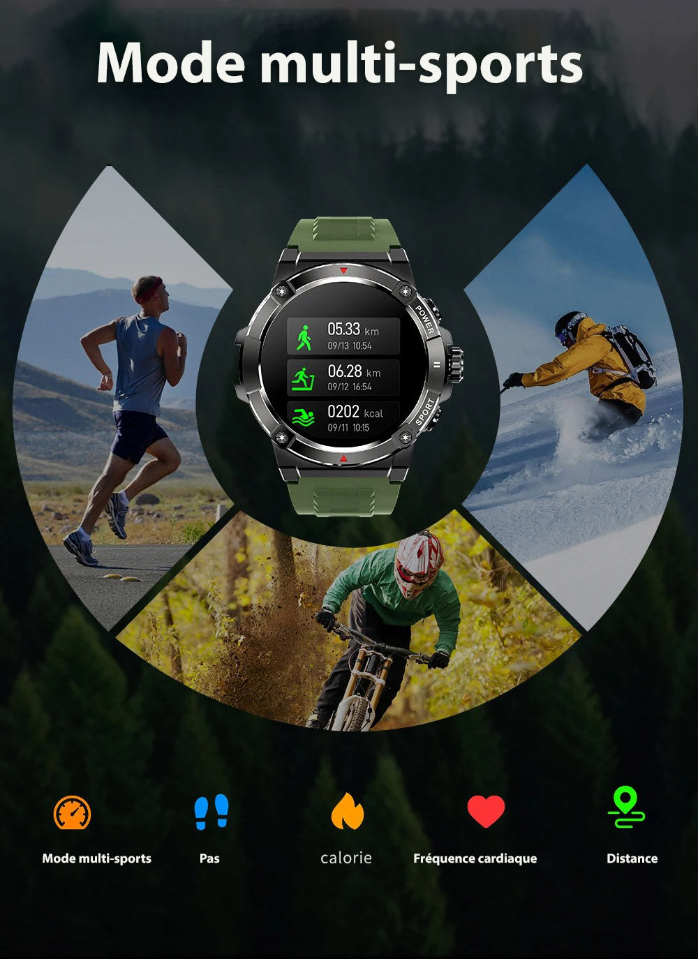 Intersport montre connectée Indestructible Série 4