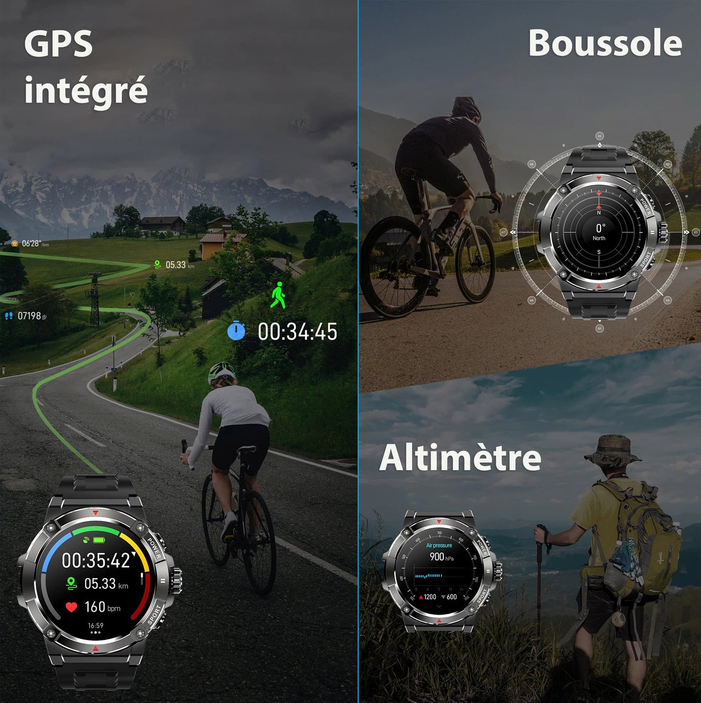 Intersport montre connectée Indestructible Série 4