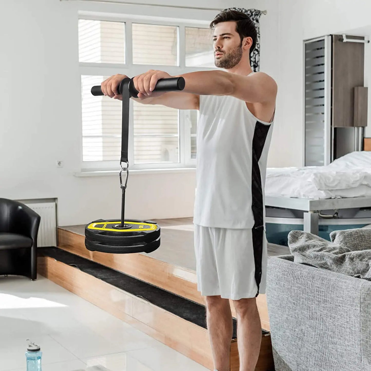 Appareil de rotation pour musculation des avant bras et renforcer les poignets