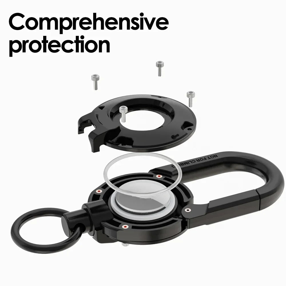 Compatible avec Apple : Mousquetons de protection porte-clés pour AirTag
