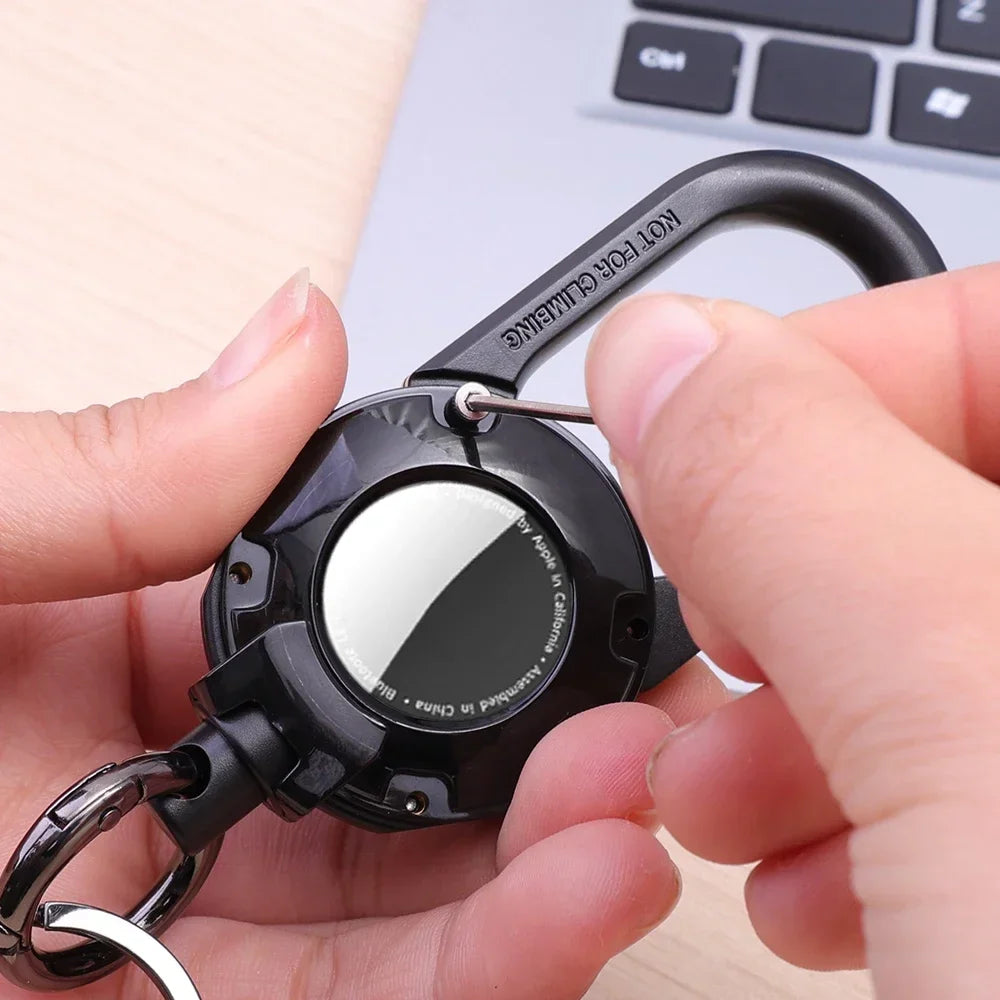 Compatible avec Apple : Mousquetons de protection porte-clés pour AirTag