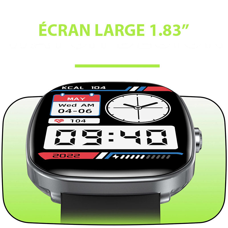 Intersport montre connectée pour femme 1.83'' HD Grand Écran