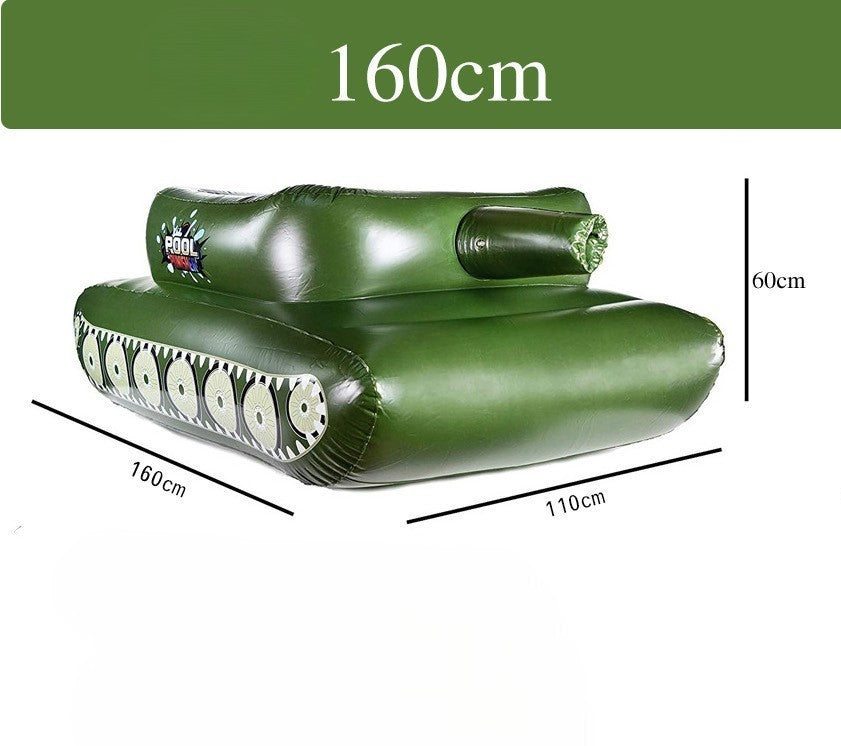 Inflatable water jet tank