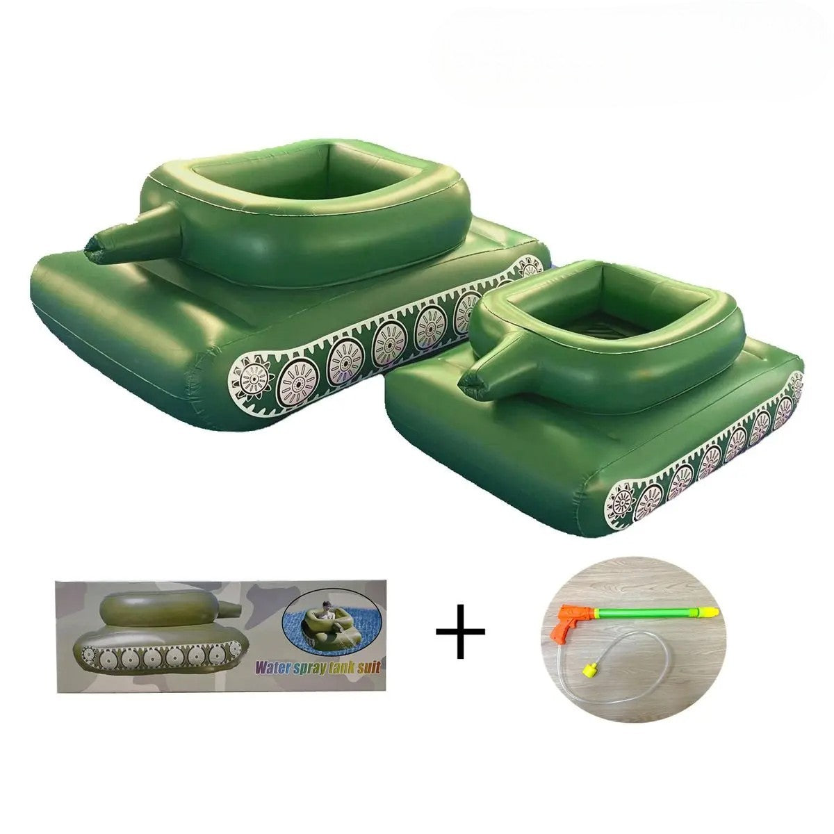 Inflatable water jet tank