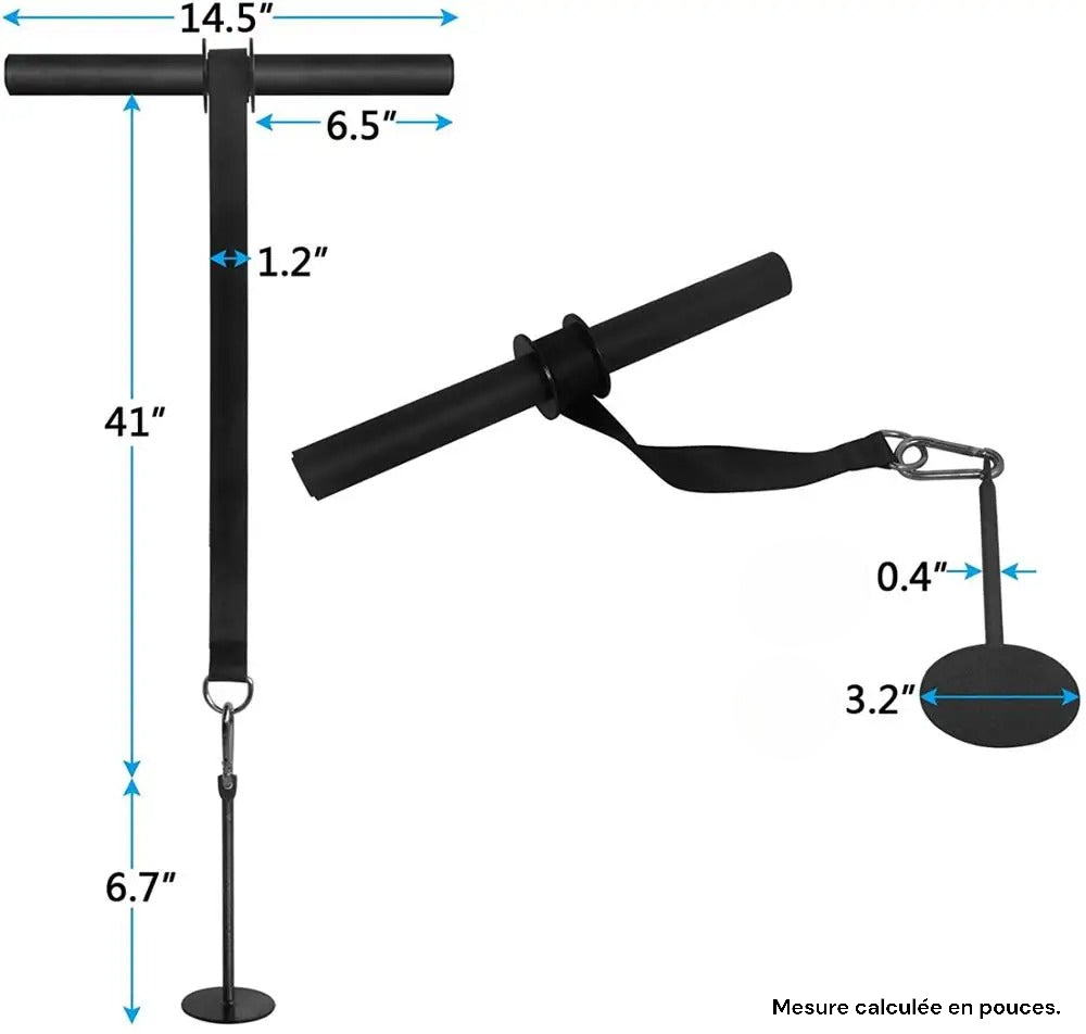 Appareil de rotation pour musculation des avant bras et renforcer les poignets