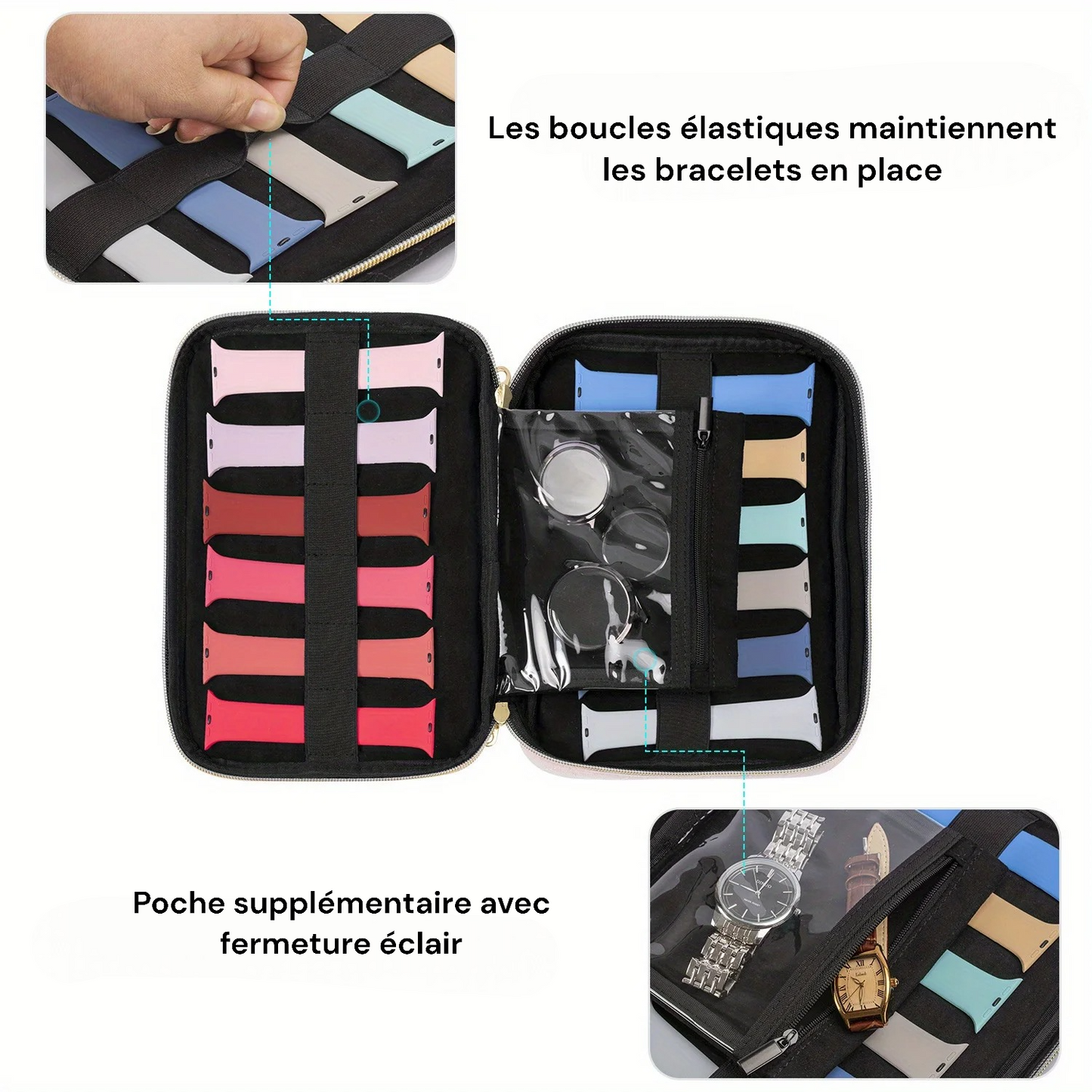 Étui de rangement de luxe pour bracelet