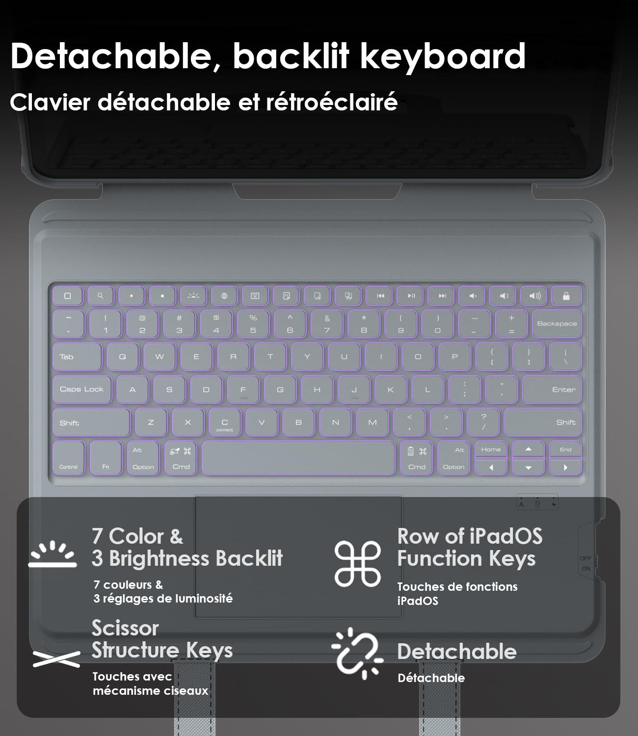 Coque pour tablette Ipad avec clavier portable