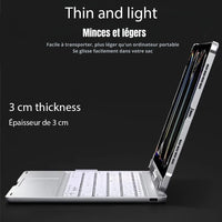Coque pour tablette iPad avec clavier intégré et écran rotatif 360°