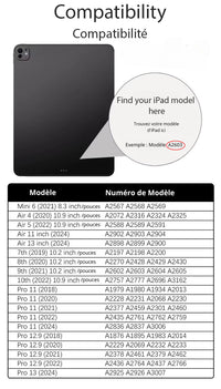 Coque pour tablette iPad avec clavier intégré et écran rotatif 360°