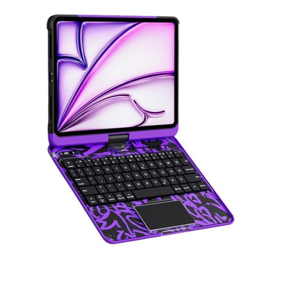 Coque pour tablette iPad (Cyber Collection) avec clavier intégré et écran rotatif 360°