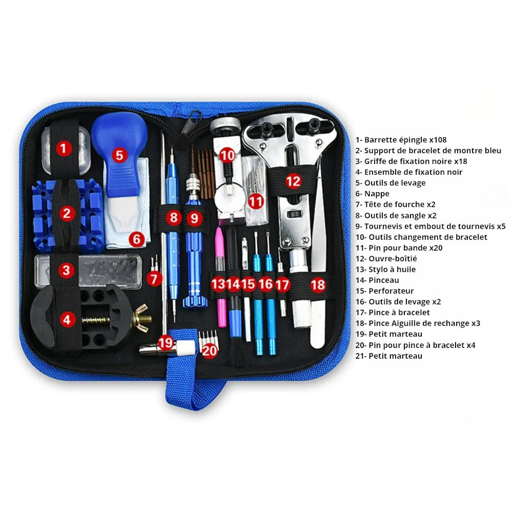 Kit de réparation pour montre- 212 pièces