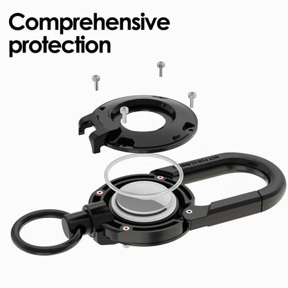 Compatible avec Apple : Mousquetons de protection porte-clés pour AirTag