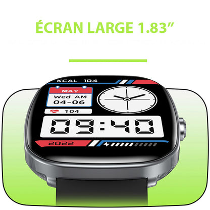 Intersport montre connectée pour femme 1.83'' HD Grand Écran