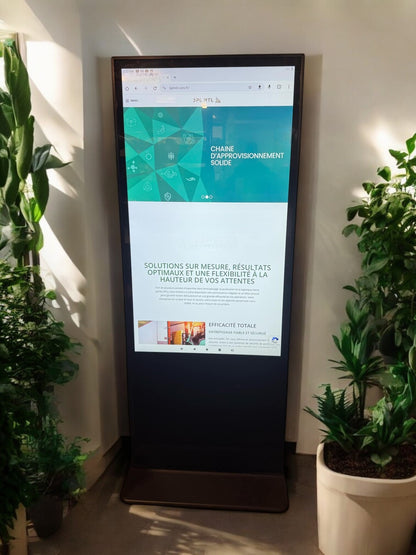Écran tactile publicitaire 55''