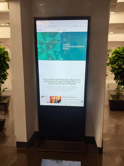 Écran tactile publicitaire 55''